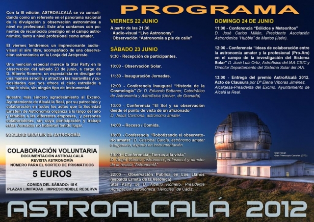 Programa AstroAlcalá 2012