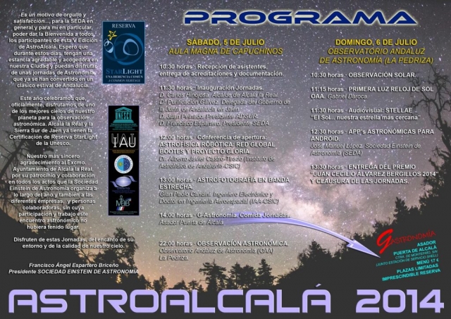 Programa AstroAlcalá 2014